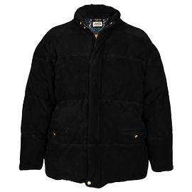 Hermès Hermès Suede Puffer Coat Black