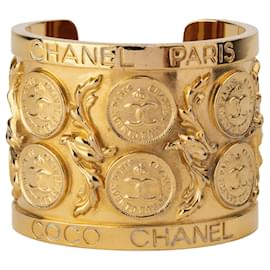 Chanel-Chanel Chanel Rigid Bracelet-Golden