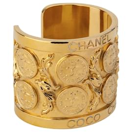 Chanel-Chanel Bracelet Rigide Chanel-Doré