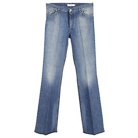 Saint Laurent Vaqueros YSL Light Wash Denim en algodón azul Azul