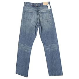 Gucci-Calça Jeans Gucci Straight Leg em Algodão Azul-Azul