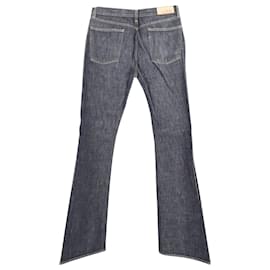 Gucci-Gucci Dark Denim Flared Jeans aus schwarzer Baumwolle-Schwarz