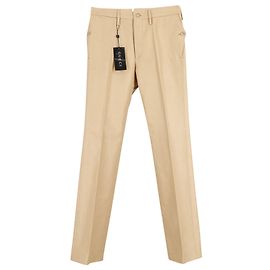 Calça Gucci Estilo Chino em Viscose Bege Bege