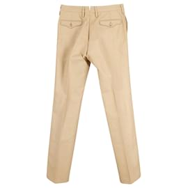 Gucci-Gucci Chino Style Pants in Beige Viscose-Beige