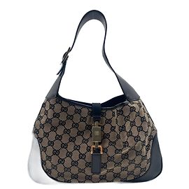 Jackie Gucci in tela nera Nero