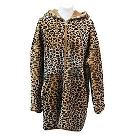 Parosh Casacos, agasalhos Marrom Estampa de leopardo