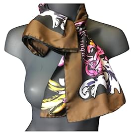 90*90cm Women Scarf Silk Feeling Muffler Handkerchief Rings wrap
