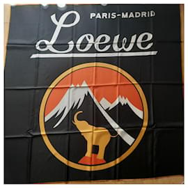 Loewe-LOEWE PARIS MADRID - 140X140 cm - 100% Soie-Noir