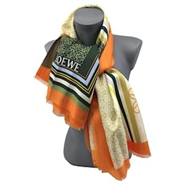 Loewe-LOEWE PARIS MADRID - 137x137 CM - 100% soie-Multiple colors