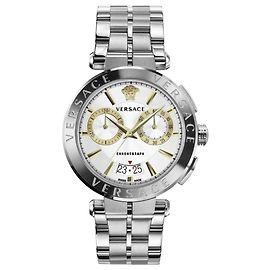 Versace Aion Chrono reloj de pulsera Plata Metálico