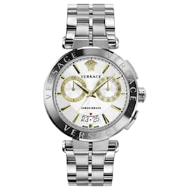 Versace-Relógio Pulseira Versace Aion Chrono-Prata,Metálico
