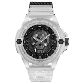 Philipp Plein-Philipp Plein La montre $Kull en silicone synthétique-Blanc