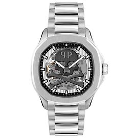 Relógio Automático Philipp Plein $keleton $pectre Prata Metálico