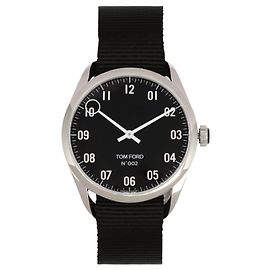 Tom Ford 002 Strap Watch Silvery Metallic