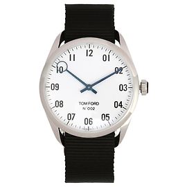 Tom Ford 002 Strap Watch Silvery Metallic