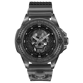 Philipp Plein-Philipp Plein La montre $Kull en silicone synthétique-Gris