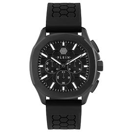 Philipp Plein $pectre Chrono Silicone Watch Black