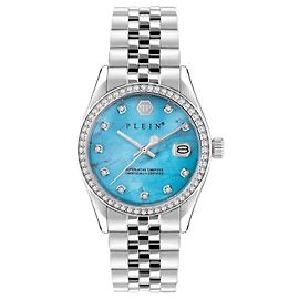 Reloj Philipp Plein Date Superlative Crystal Plata Metálico