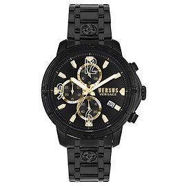Versus Versace Bicocca Chronograph Watch Black