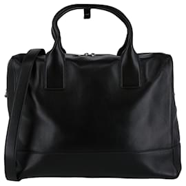 Bottega Veneta-Bottega Veneta Top Handle Leather Briefcase-Black