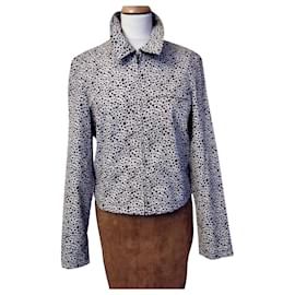 Calvin Klein-CALVIN KLEIN GRAPHIC JACKET TRENDY GRAPHIC SKY COMPANY T 40 /42-Damier ebene