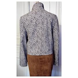 Calvin Klein-CALVIN KLEIN GRAPHIC JACKET TRENDY GRAPHIC SKY COMPANY T 40 /42-Damier ebene