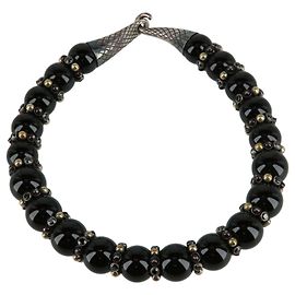 Bottega Veneta Collana girocollo con perline Nero