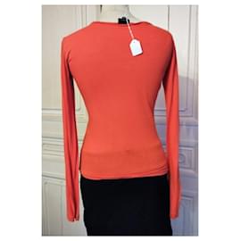 Calvin Klein-CALVIN KLEIN TOP TRENDY U TURN SO COOL SO NATURAL SO ME TXS OR T36-Orange