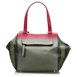 Fendi-Fendi Red Pequin Boxy Tote-Red