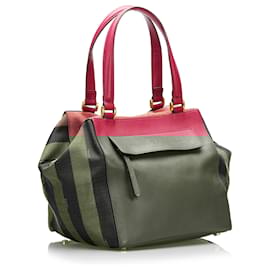 Fendi-Fendi Red Pequin Boxy Tote-Red