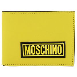 Moschino Leather Logo Wallet Yellow