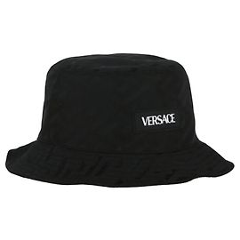 Versace Logo Bucket Hat Black
