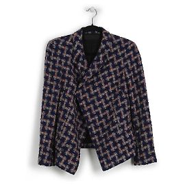 Haider Ackermann Blazer in tweed viola e arancione Multicolore