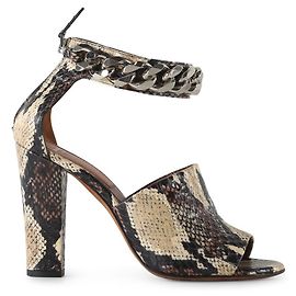 Givenchy Snakeskin Ankle Chain Sandals Multiple colors