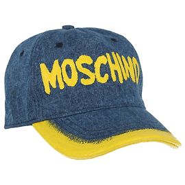 Baseballmütze mit Moschino-Logo Blau
