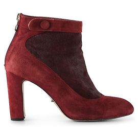 Bota Dolce & Gabbana Camurça Borgonha/Pêlo Pony Vermelho Bordeaux