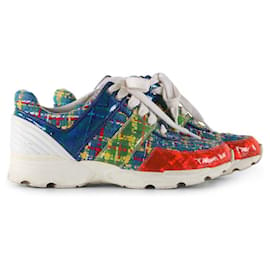 Chanel-Chanel Multicolor Tweed And PVC Sneakers-Multiple colors