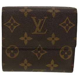 Louis Vuitton-Carteira LOUIS VUITTON Monograma Portefeuille Elise M61654 LV Auth fm2030-Monograma