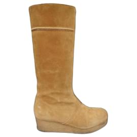 bottes compensées APC pointure 38 Beige