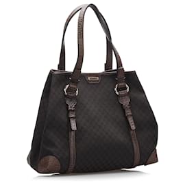 Céline-Celine Black Macadam Tote-Black