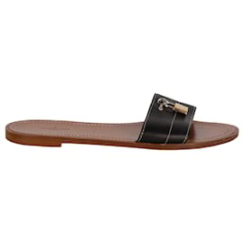 Louis Vuitton-Louis Vuitton LockIt Flat Mule-Black