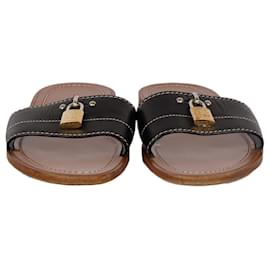 Louis Vuitton-Louis Vuitton LockIt Flat Mule-Black