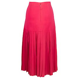 Valentino-Valentino Pink Pleated Skirt-Pink