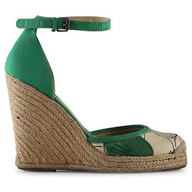 Stella Mc Cartney Sapatos florais de lona e corda Stella McCartney Multicor