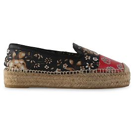 Espadrillas Alexander McQueen in pelle multicolore con stampa floreale Multicolore