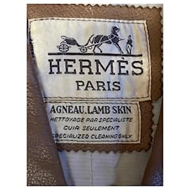Hermès-Vestes-Marron clair