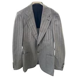 Gucci-Sartorial light grey cotton jacket-Grey