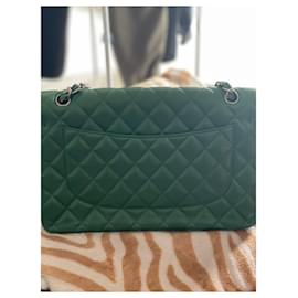 Chanel-Chanel timeless Classic green bag-Green