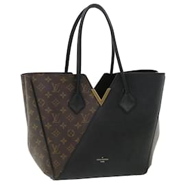 Louis Vuitton-LOUIS VUITTON Monogram Kimono MM Tote Bag Black M40460 LV Auth 35520a-Black