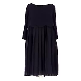 Claudie Pierlot-Robe-Bleu Marine